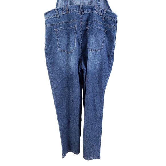 Angels Signature Overalls Women's Size Large Stretch Cropped - Picture 3 of 8